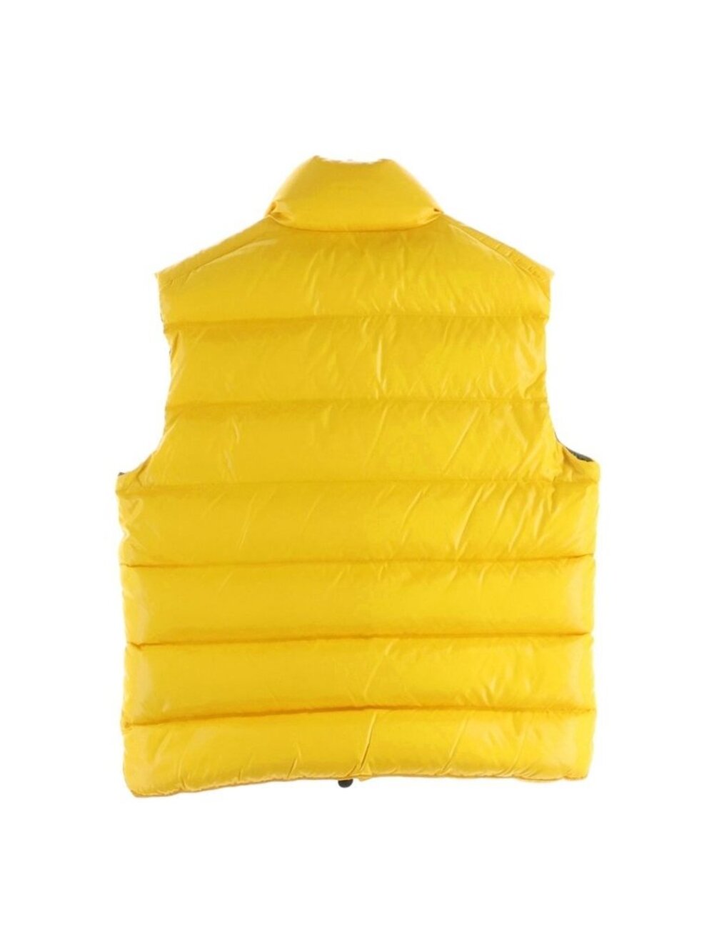 Moncler Logo Down Vest Yellow View 2